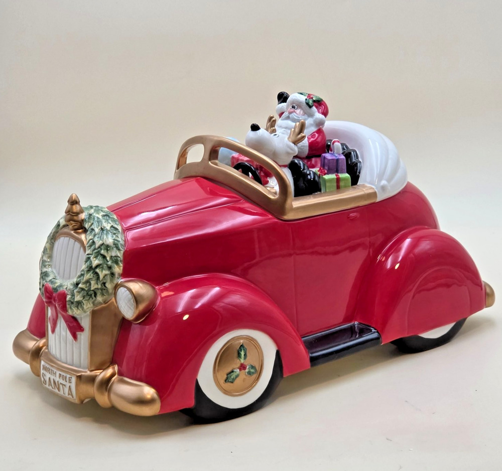 Vintage Fitz and Floyd Santa Mobile Cookie Jar Limited Edition 2005 in Box COA
